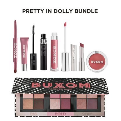 Pretty In Dolly Bundle - Best Selling Mauve Plumping Lip Gloss, Lip Balm, Mascara, Fan Favorite Bundles