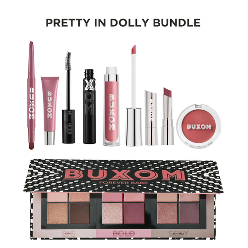 Pretty In Dolly Bundle - Best Selling Mauve Plumping Lip Gloss, Lip Balm, Mascara, Fan Favorite Bundles
