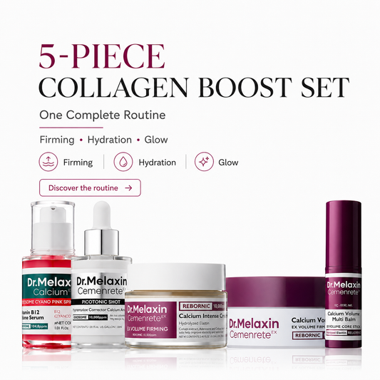 [TikTok Bestseller]5-Piece Collagen Calcium Skincare Set – Firming & Hydration Routine